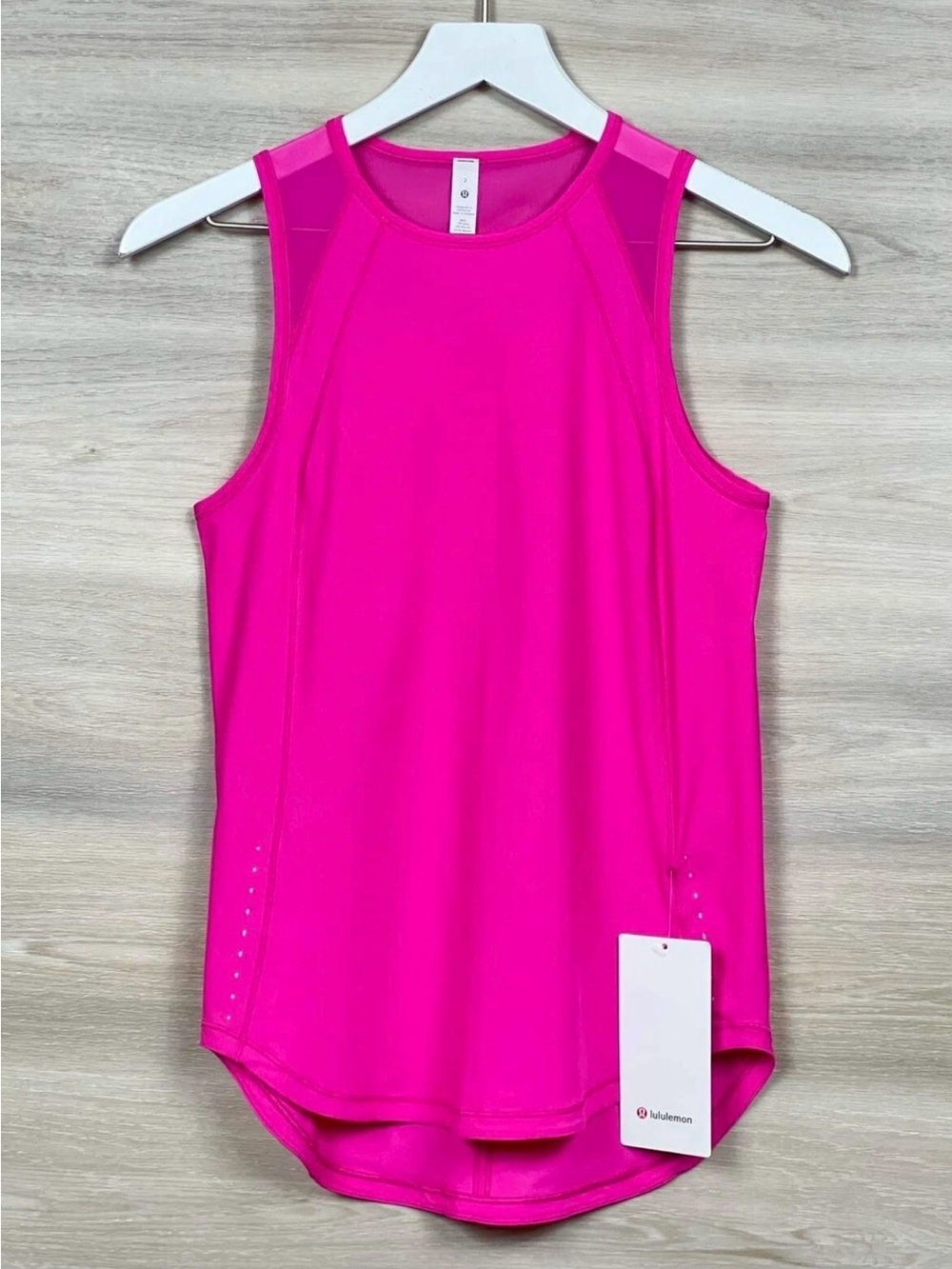 lululemon athletica Bright Hot Pink Sleeveless Athletic Tank